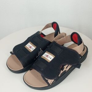 Jordan LS Slide x SoleFlyBlack and Sport Red Size US 11